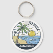 Sansibar Tansania Vintag Schlüsselanhänger (Rückseite)
