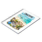 Sansibar Tansania Vintage Travel Notizblock (Linke Seite)