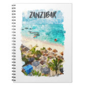 Sansibar Tansania Vintage Travel Notizblock (Vorderseite)