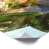 Sansibar Tansania Vintage Travel Poster (Ecke)