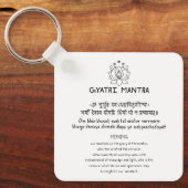 Sanskrit Gyatri Mantra Schlüsselanhänger (Vorderseite)