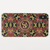 Sanskrit Om Gold + Red Baroque iPhone 3 Fall Case-Mate iPhone Hülle (Rückseite (Horizontal))