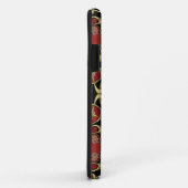 Sanskrit Om Gold + Roter Barock Case-Mate iPhone Hülle (Hinten/Rechts)