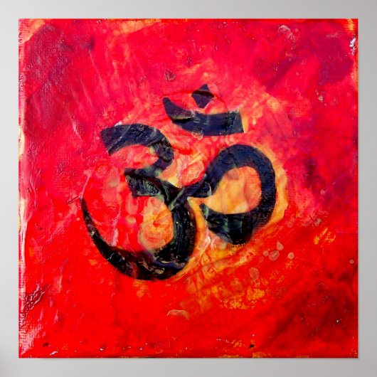 Sanskrit Om Symbol Poster (Vorne)