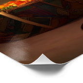 "Sanskrit Splendor: Indian Artistry" Poster (Ecke)