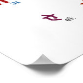 Sanskrit Vowels Poster (Ecke)