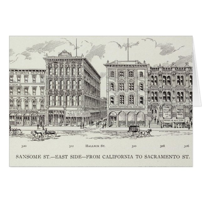 Sansome East California and Sacramento (Vorderseite (Horizontal))