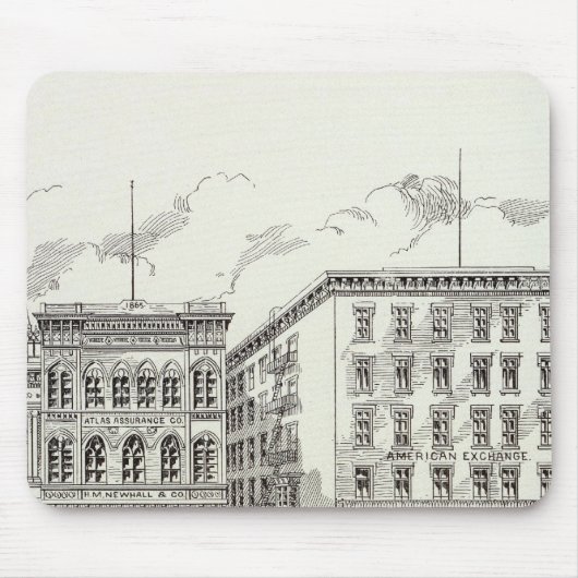 Sansome West Side California und Sacramento Mousepad (Vorne)