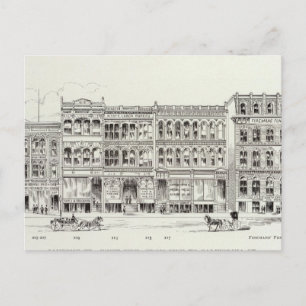 Sansome West side Pine and California Postkarte