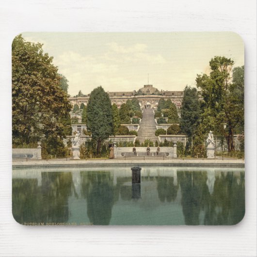 Sanssouci Palast, Potsdam, Berlin, Deutschland Mousepad (Vorne)