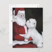 Sant and West Hihland Terrier Dog Postkarte (Vorne/Hinten)
