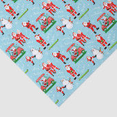 Sant Clause Christmas Golf Fun Seidenpapier (Ausschnitt)