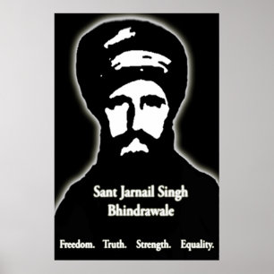 Sant Jarnail Singh Bhindrawale Plakat