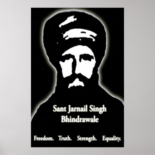 Sant Jarnail Singh Brückrawale Poster (Vorne)