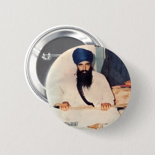 Sant Jarnail Singh Ji Khalsa Bhindranwale Button (Vorne & Hinten)