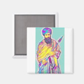 Sant Jurnail Singh Brückranwale Magnet (Vorderseite/Rückseite)