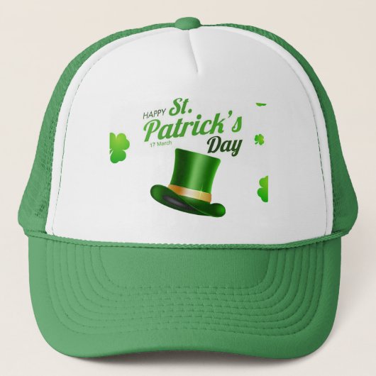 Sant Patrick Day Cap Truckerkappe (Vorderseite)