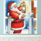 Santa 001 leinwanddruck (Insitu (Holzboden))