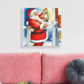 Santa 001 leinwanddruck (Insitu (Wohnzimmer))