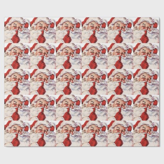 Santa 002 geschenkpapier (Flach)