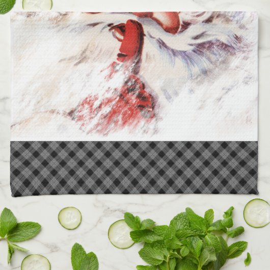 Santa 023 geschirrtuch (Gefaltet)