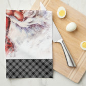 Santa 023 geschirrtuch (Viertel Falte)