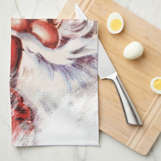 Santa 023 geschirrtuch (Viertel Falte)