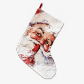 Santa 023 großer weihnachtsstrumpf (Vorderansicht (hängend))