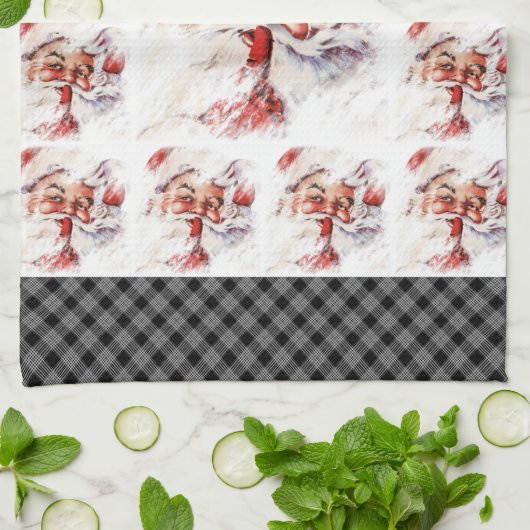 Santa 024 geschirrtuch (Gefaltet)