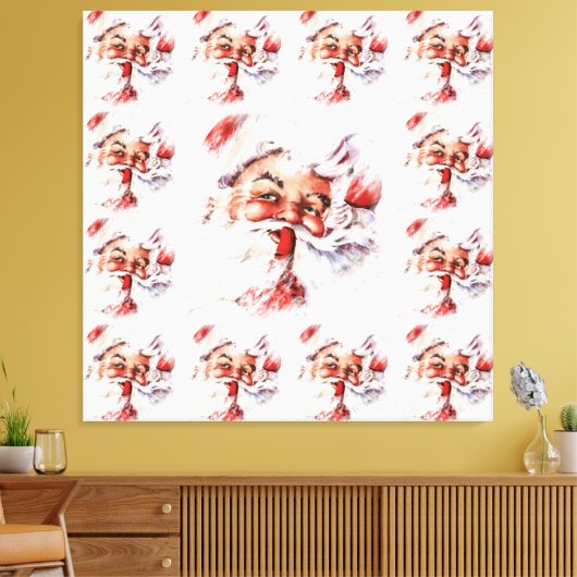 Santa 024 leinwanddruck (Insitu (Wohnzimmer))