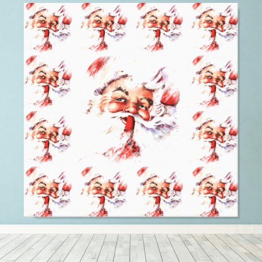 Santa 024 leinwanddruck (Insitu (Holzboden))