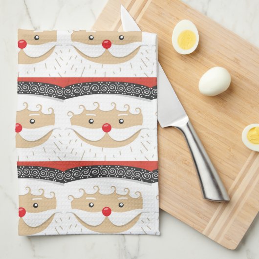 Santa 026 geschirrtuch (Viertel Falte)