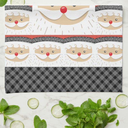 Santa 027 geschirrtuch (Gefaltet)