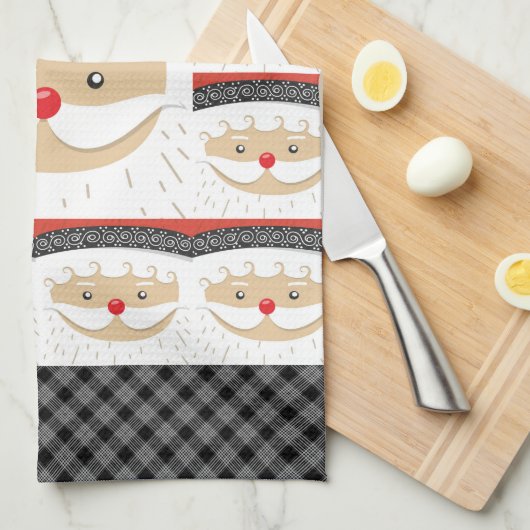 Santa 027 geschirrtuch (Viertel Falte)