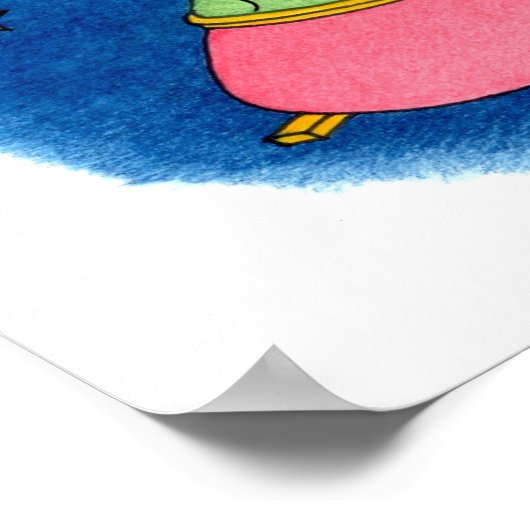 Santa 12x12 Print Poster (Ecke)