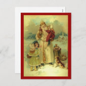 Santa 1897 Vintag Viktorianische Weihnachten (Vorne/Hinten)