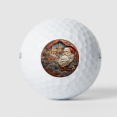 Santa 3D Golf Balls Golfball (Vorderseite)