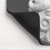 Santa 67 6 7 Sechs Sieben Bart Cool Realistisch Mousepad (Ecke)