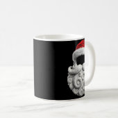 Santa 67 6 7 Six Seven Beard Cool Realistic Kaffeetasse (VorderseiteRechts)