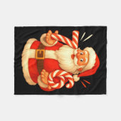 Santa 67 Candy Cane Six Seven Santa Claus Funny Ch Fleecedecke (Vorderseite (Horizontal))