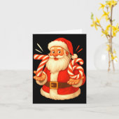 Santa 67 Candy Cane Six Seven Santa Claus Funny Ch Karte (Gelbe Blume)