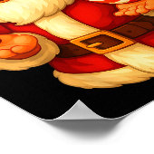 Santa 67 Candy Cane Six Seven Santa Claus Funny Ch Poster (Ecke)