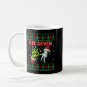 Santa 67 Christmas Ugly Sweater Fingers Six Seven Kaffeetasse (Links)