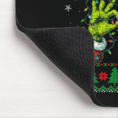 Santa 67 Christmas Ugly Sweater Fingers Six Seven Mousepad (Ecke)