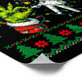 Santa 67 Christmas Ugly Sweater Fingers Six Seven Poster (Ecke)