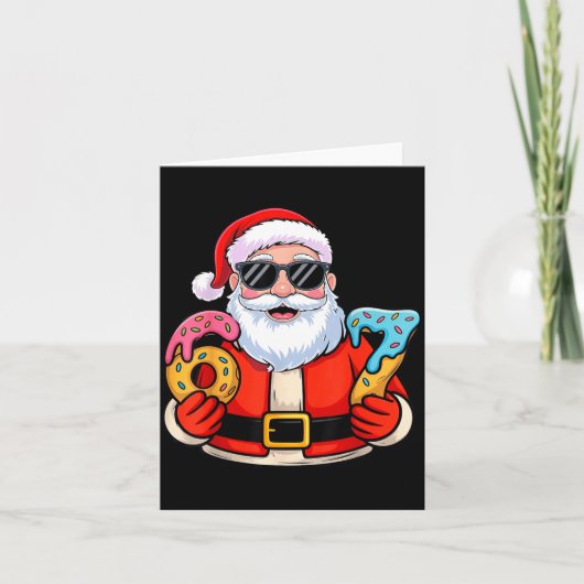 Santa 67 Ice Cream Drip Christmas  Karte (Vorderseite)