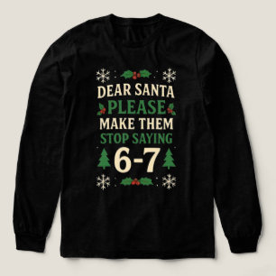 Santa 67: Lustiger Weihnachten Six Seven – 2025 -  Tri-Blend Shirt