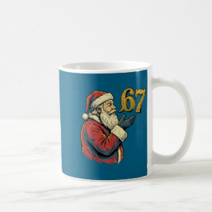 Santa 67 Nummer Lustiger Weihnachts-Meme Se Kaffeetasse