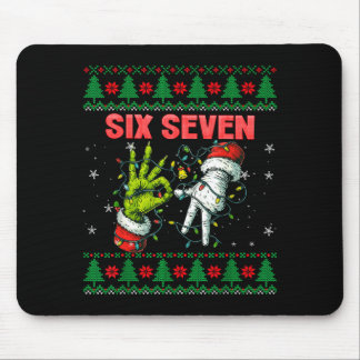 Santa 67 Weihnachts hässlicher Pullover Finger Sec Mousepad