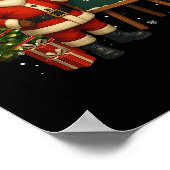 Santa 6-7 Meme Nice Böse 67 Weihnachten Brain Rot Poster (Ecke)